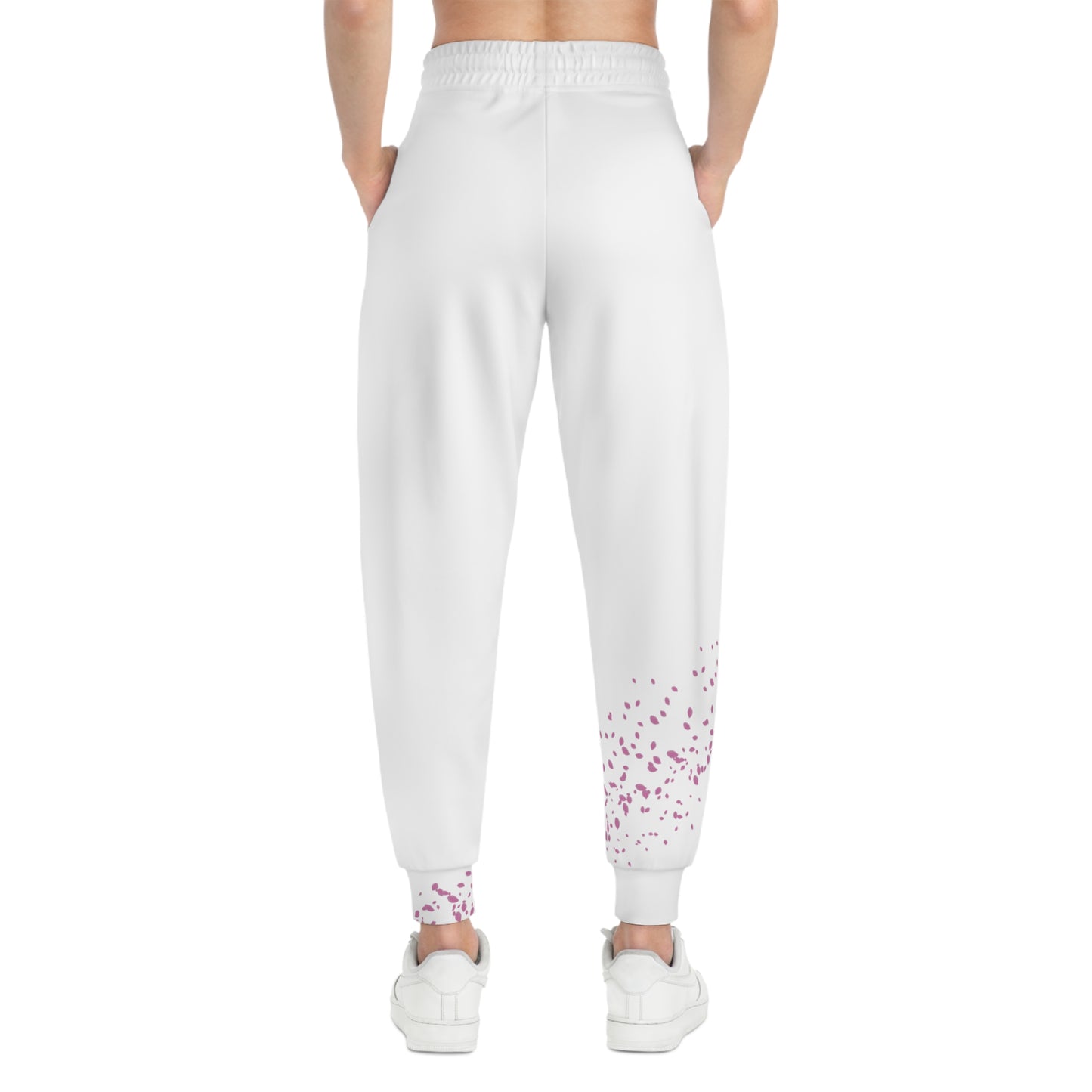 Sakura Pedals Logo (White) - Athletic Joggers