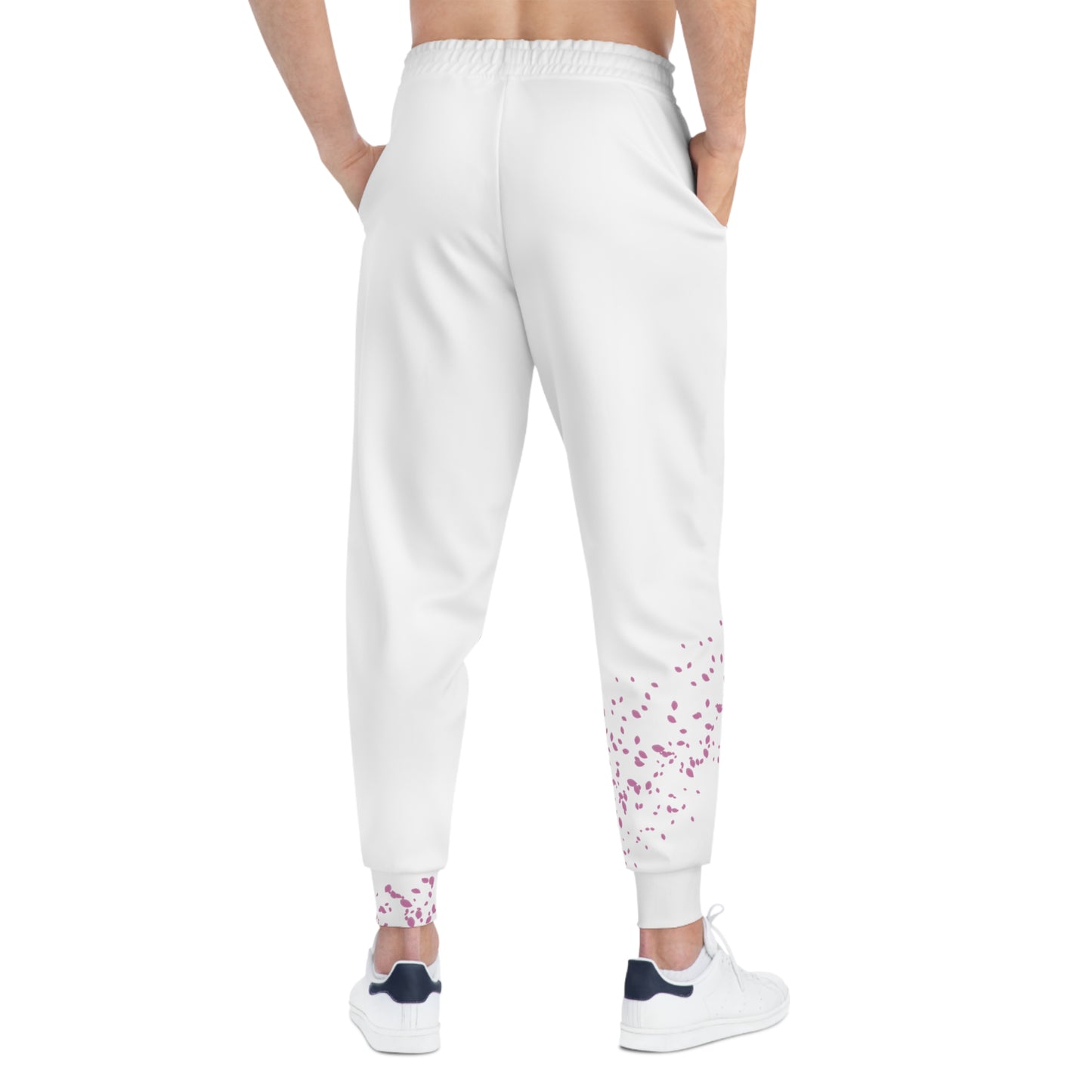 Sakura Pedals Logo (White) - Athletic Joggers