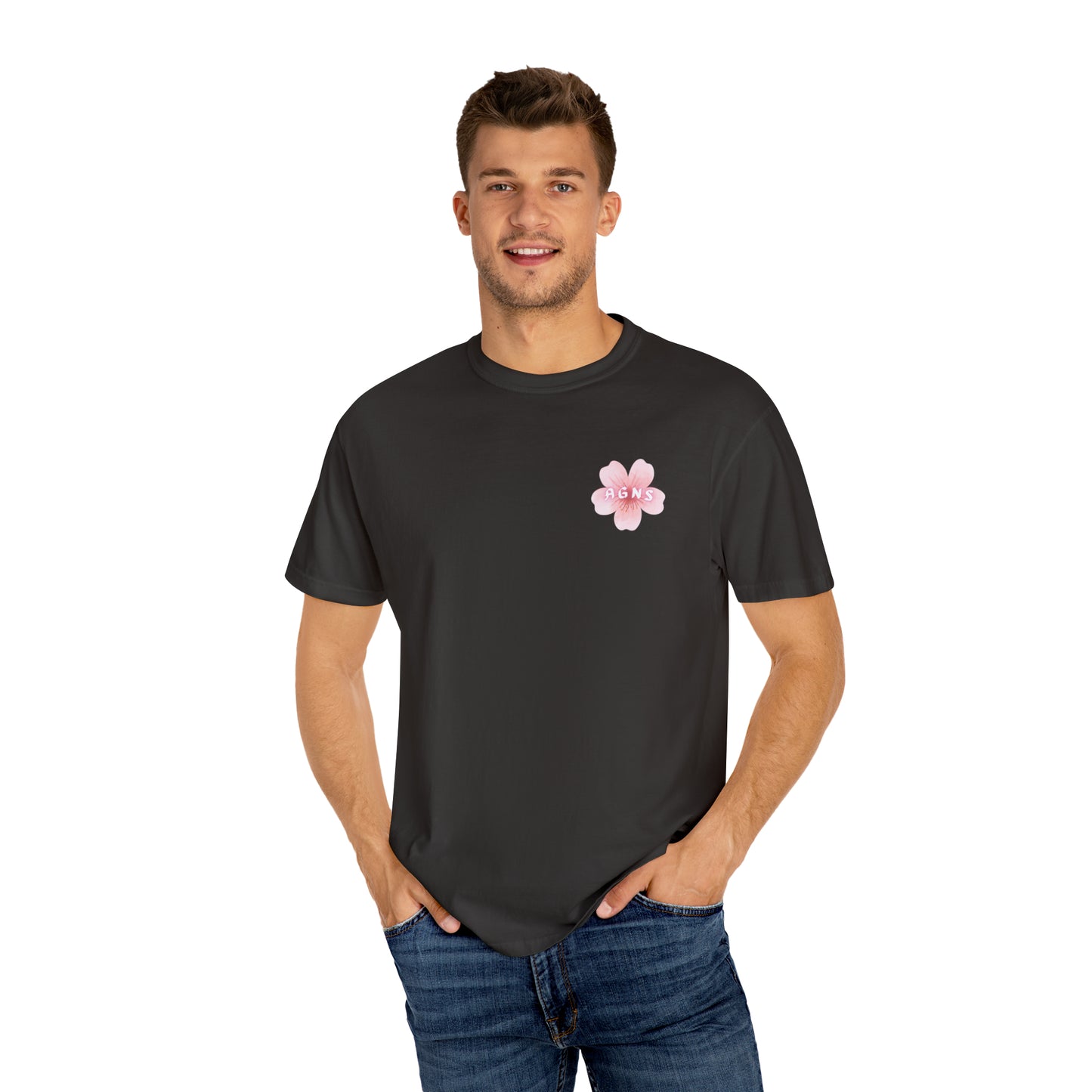 Flower Logo - Unisex Garment-Dyed T-shirt