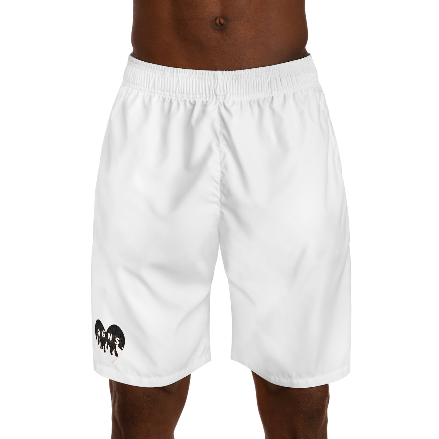 Halloween Logo (White) - Men's Jogger Shorts