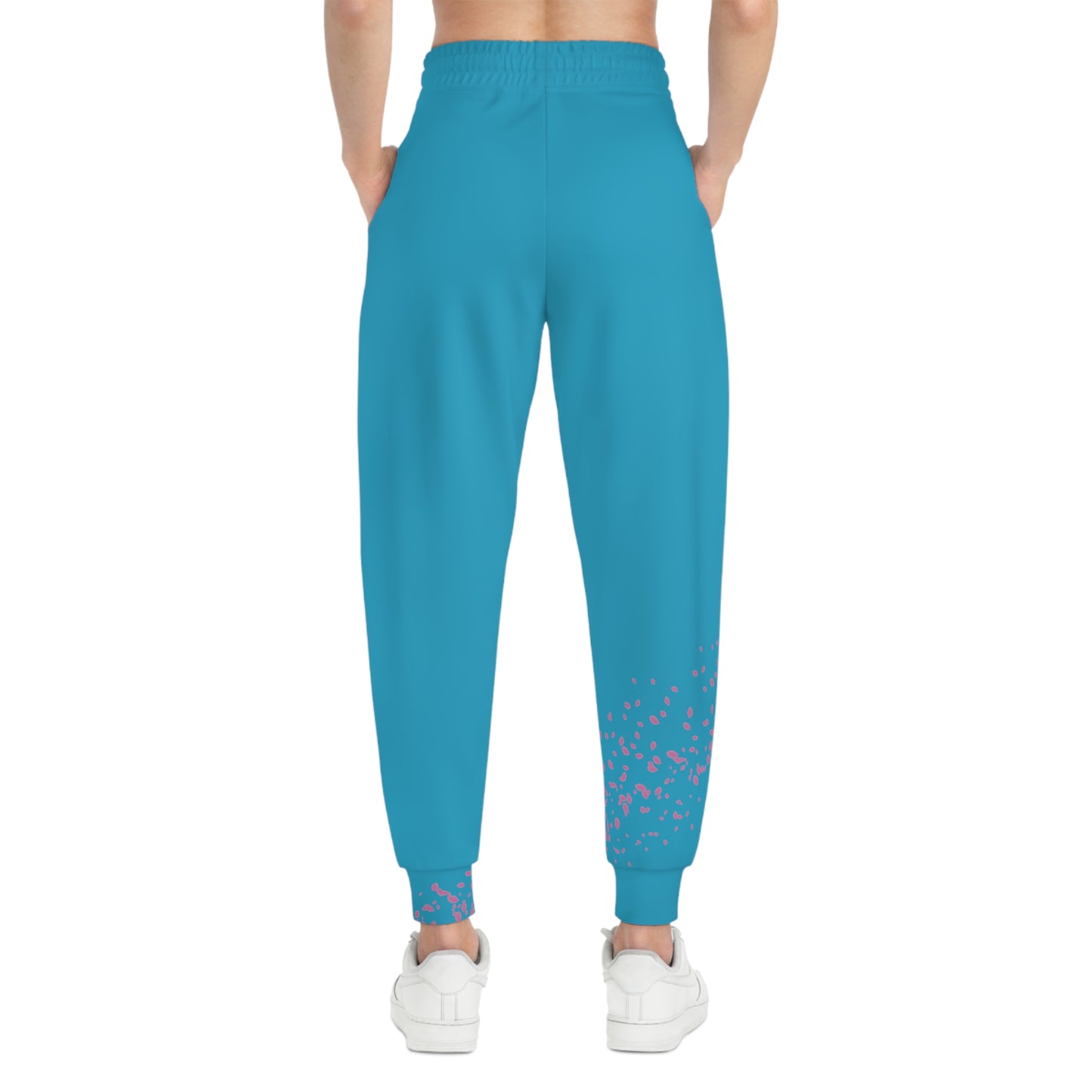 Sakura Pedals Logo (Turquoise) - Athletic Joggers