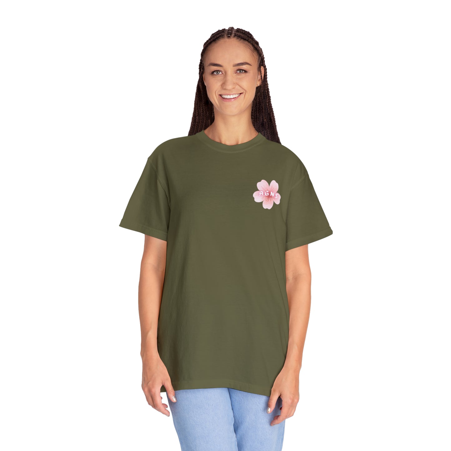 Flower Logo - Unisex Garment-Dyed T-shirt