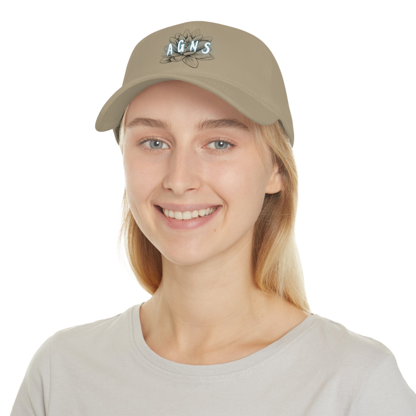 Lotus Flower Logo Blue - Low Profile Baseball Cap