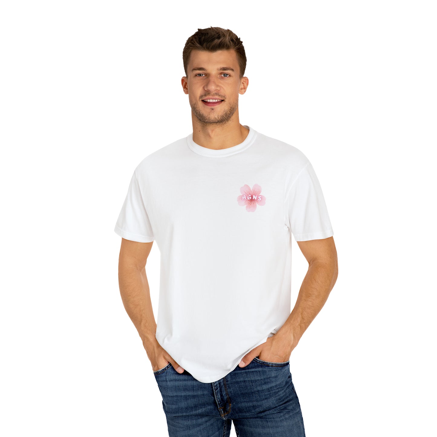 Flower Logo - Unisex Garment-Dyed T-shirt