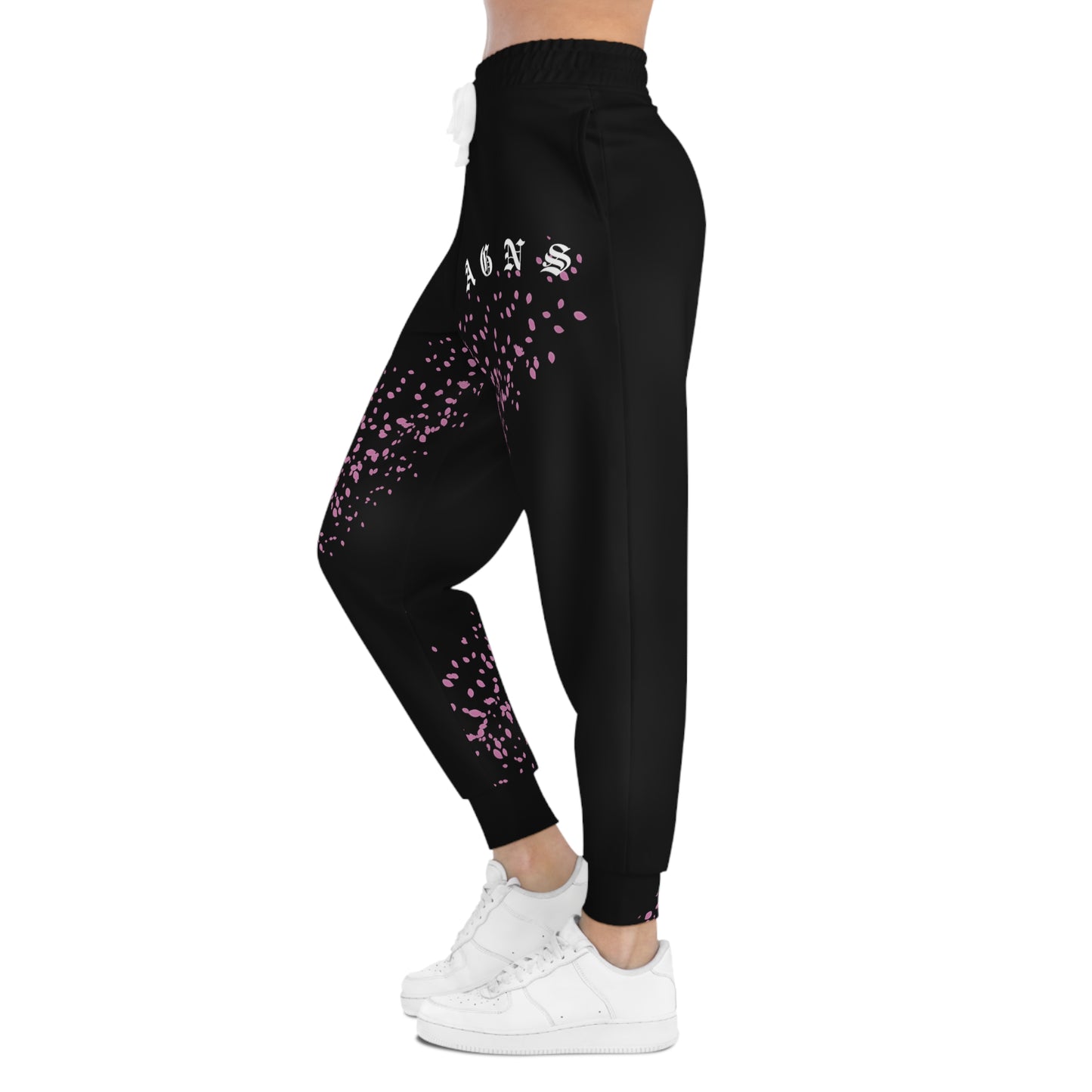 Sakura Pedals Logo (Black) - Athletic Joggers