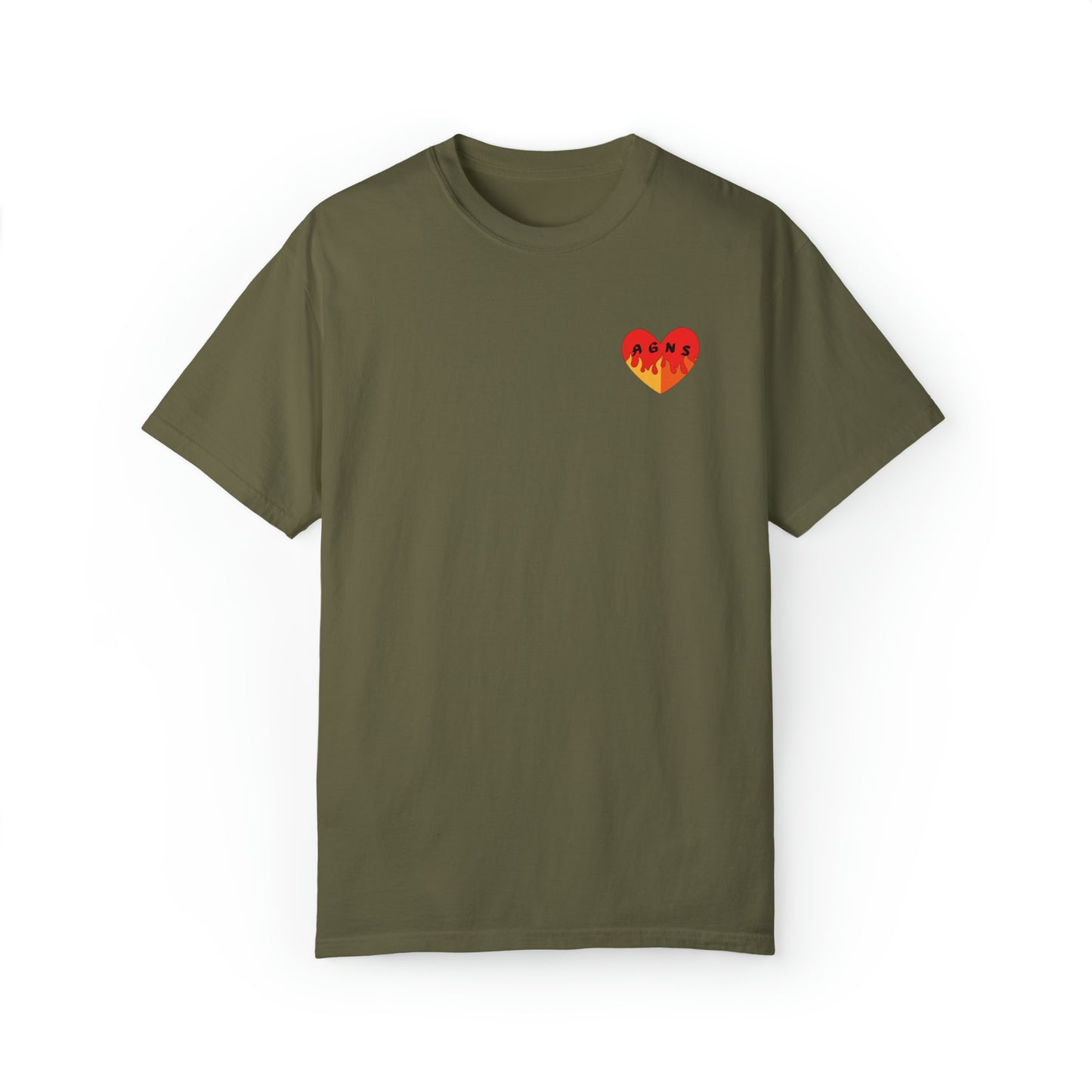 Fire Logo - Unisex Garment-Dyed T-shirt