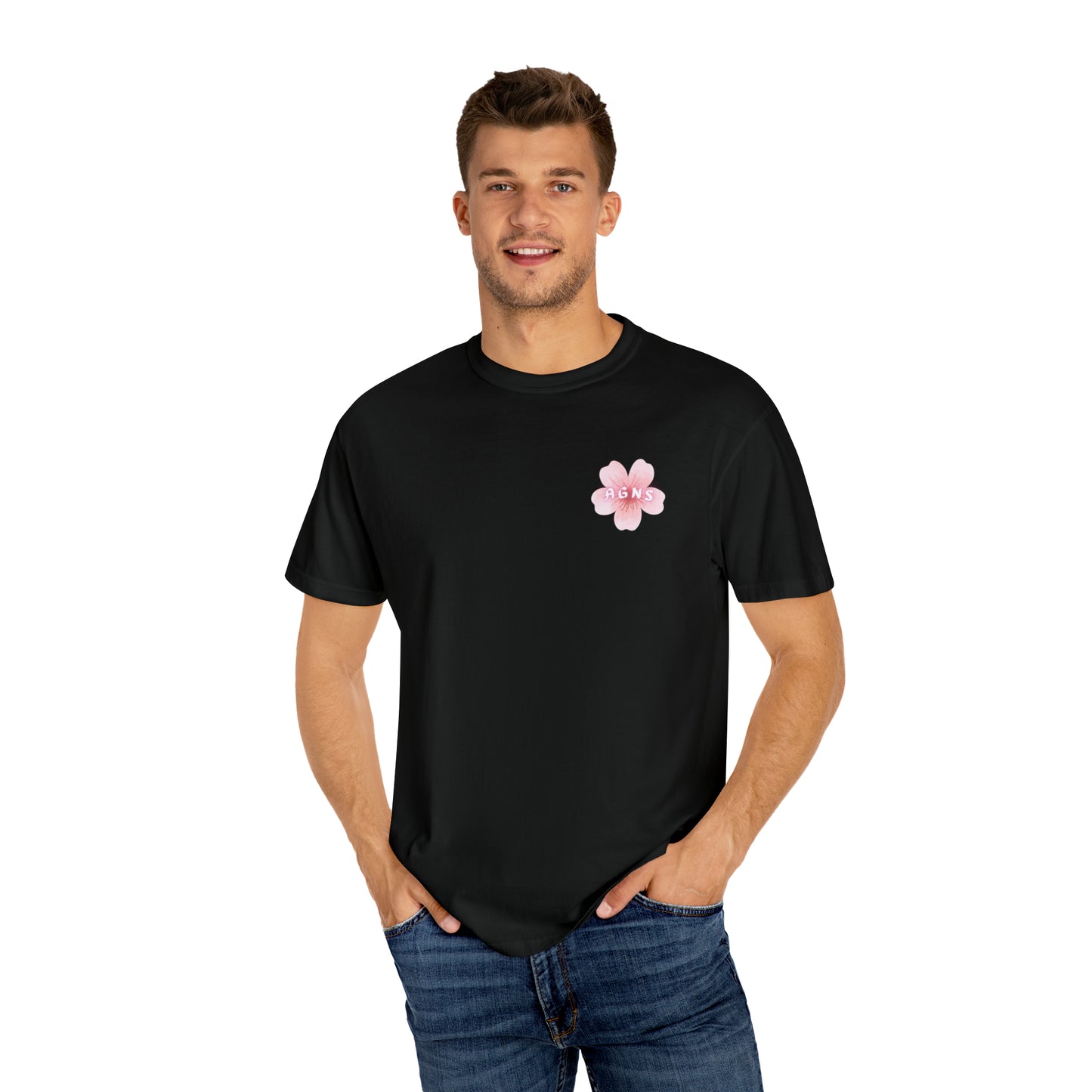 Flower Logo - Unisex Garment-Dyed T-shirt