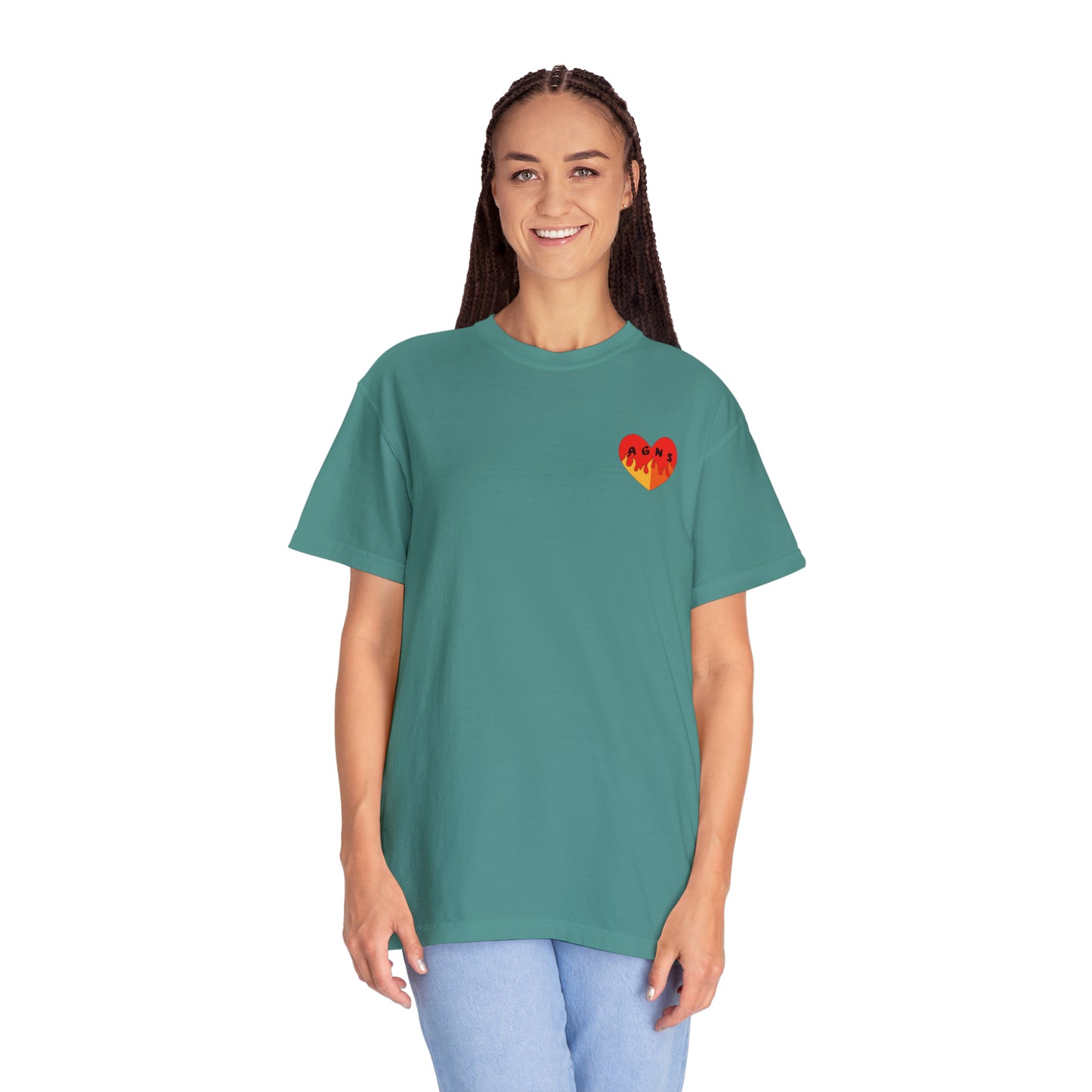 Fire Logo - Unisex Garment-Dyed T-shirt