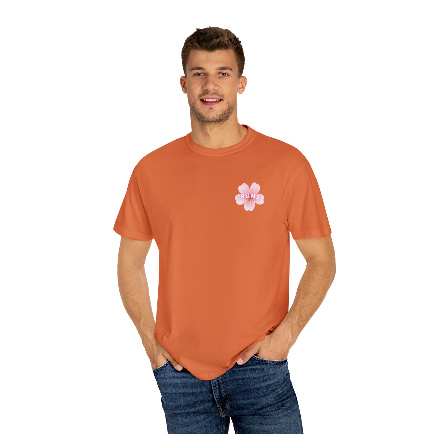 Flower Logo - Unisex Garment-Dyed T-shirt