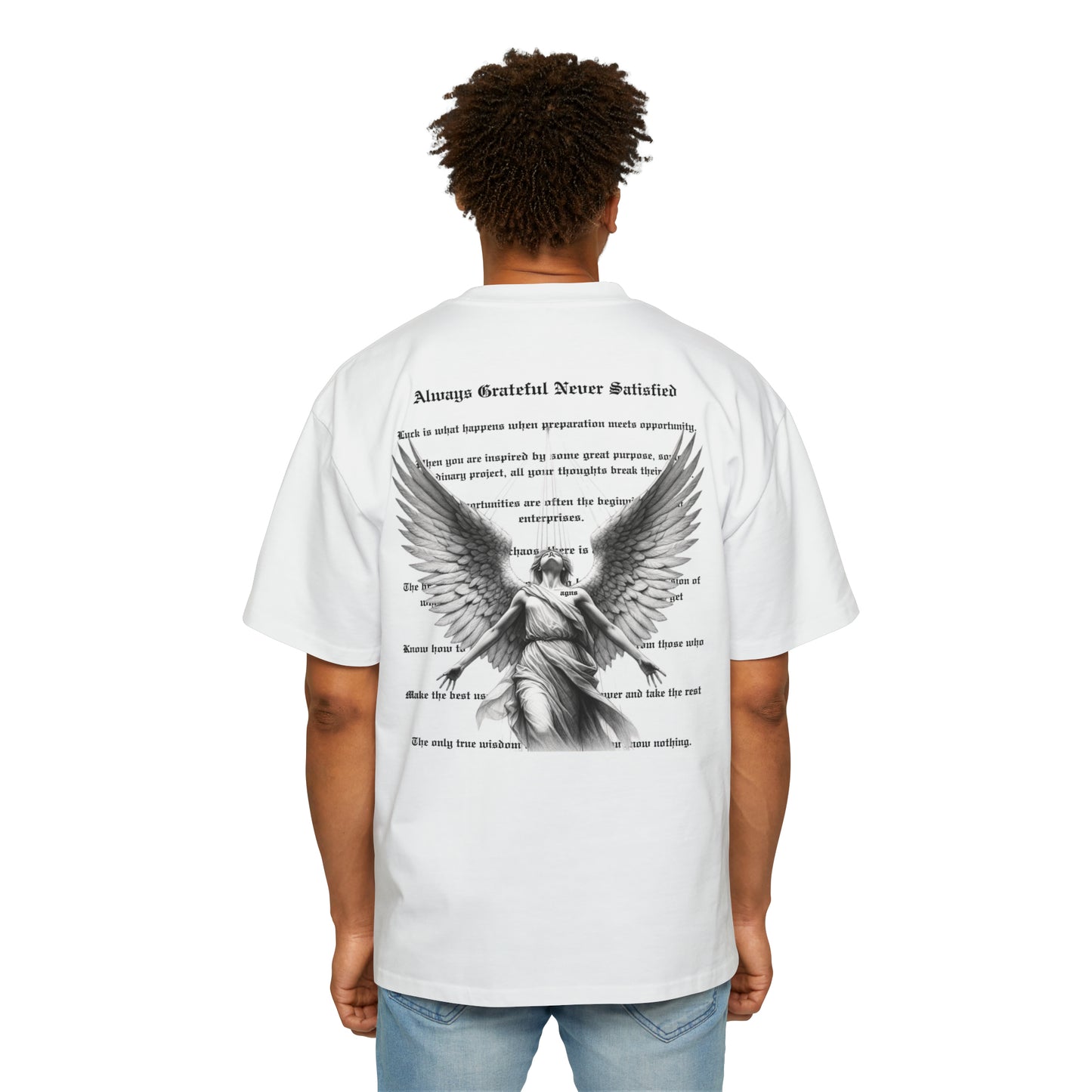 Divine Intervention - Men's Heavy Oversized Tee