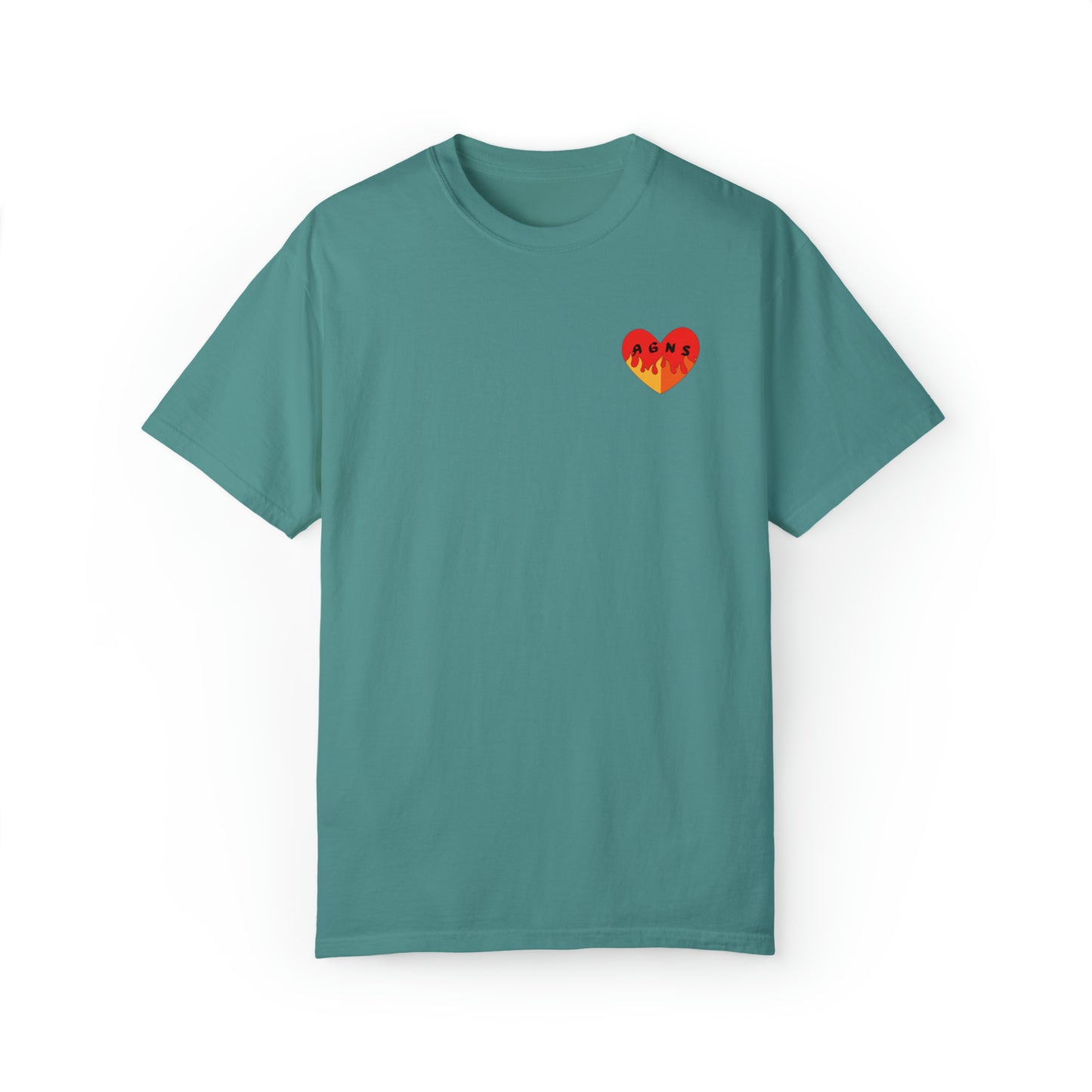 Fire Logo - Unisex Garment-Dyed T-shirt