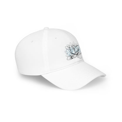 Lotus Flower Logo Blue - Low Profile Baseball Cap