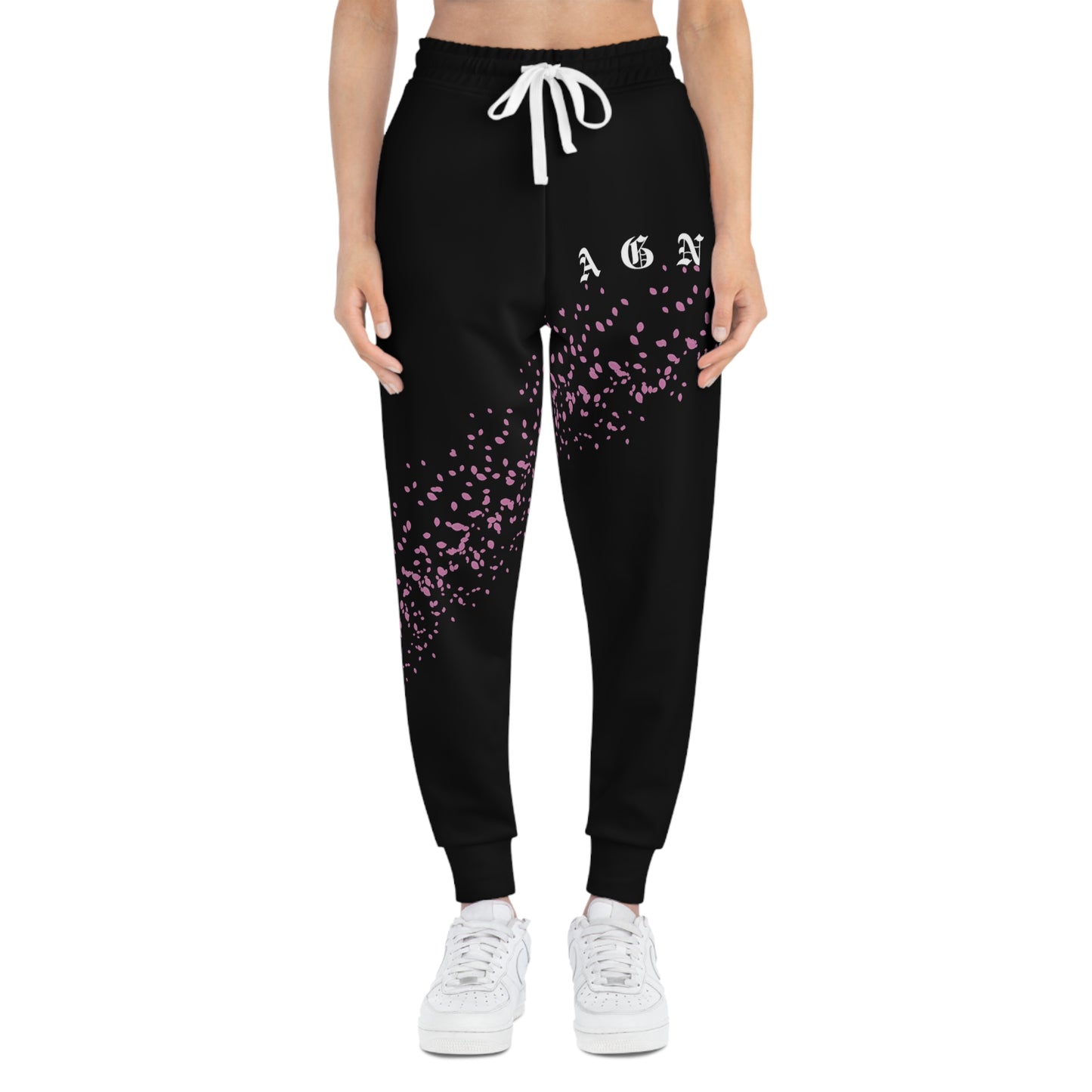 Sakura Pedals Logo (Black) - Athletic Joggers