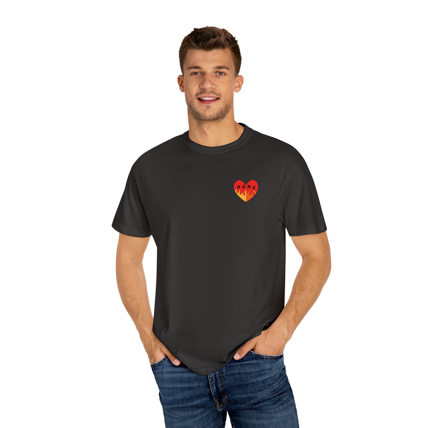 Fire Logo - Unisex Garment-Dyed T-shirt