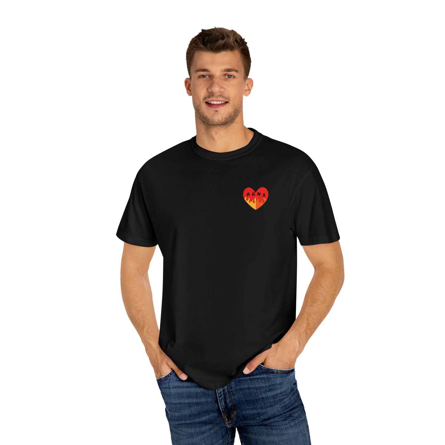 Fire Logo - Unisex Garment-Dyed T-shirt