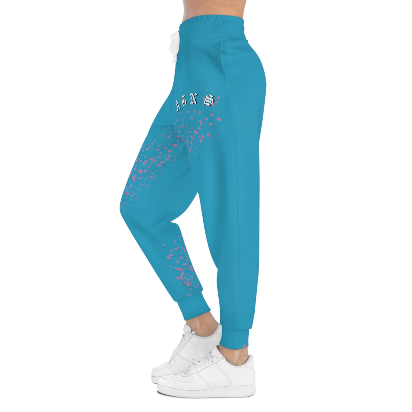 Sakura Pedals Logo (Turquoise) - Athletic Joggers