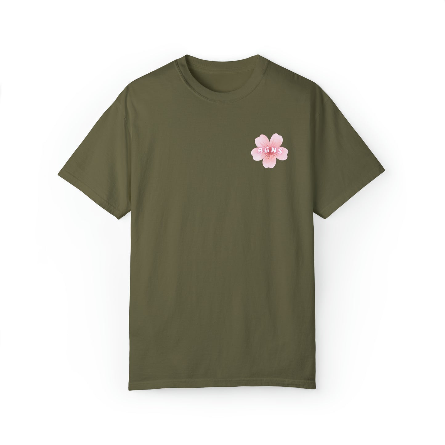 Flower Logo - Unisex Garment-Dyed T-shirt