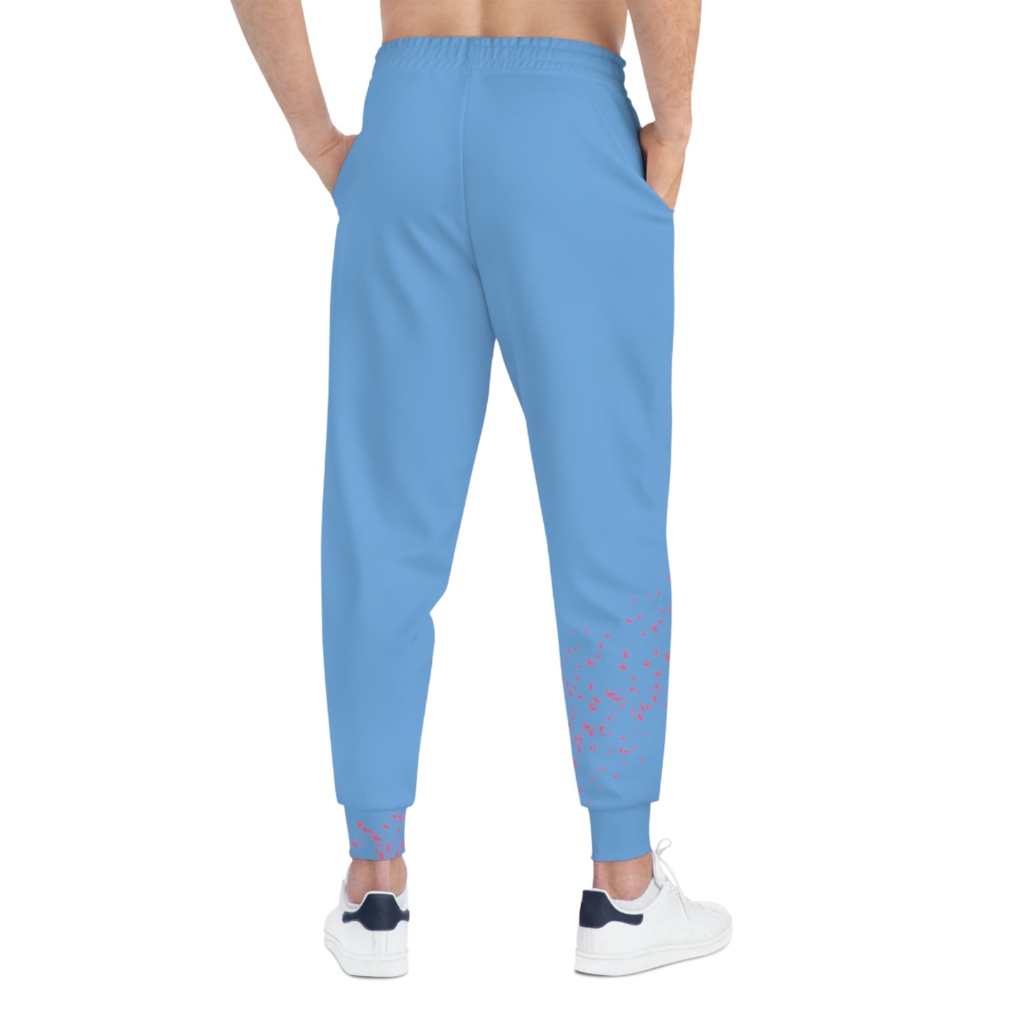 Sakura Pedals Logo (Light Blue) - Athletic Joggers