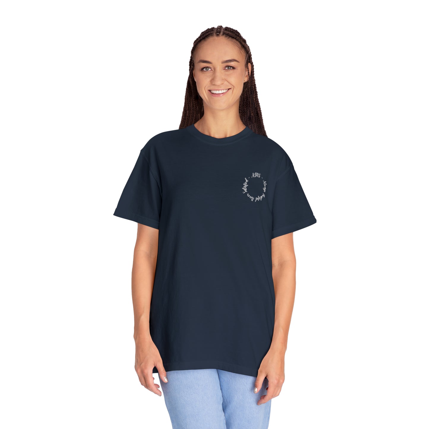 Circle Logo - Unisex Garment-Dyed T-shirt