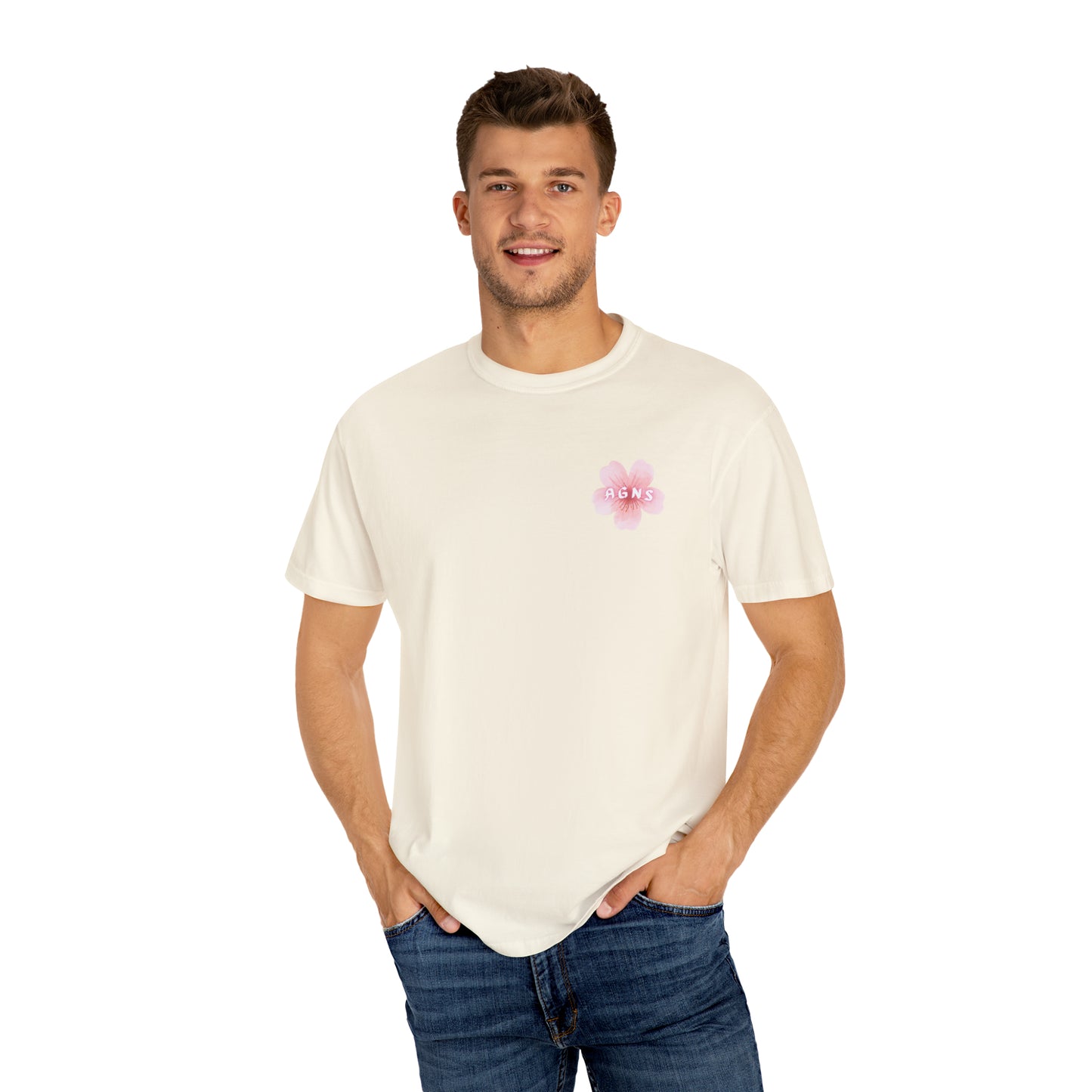 Flower Logo - Unisex Garment-Dyed T-shirt