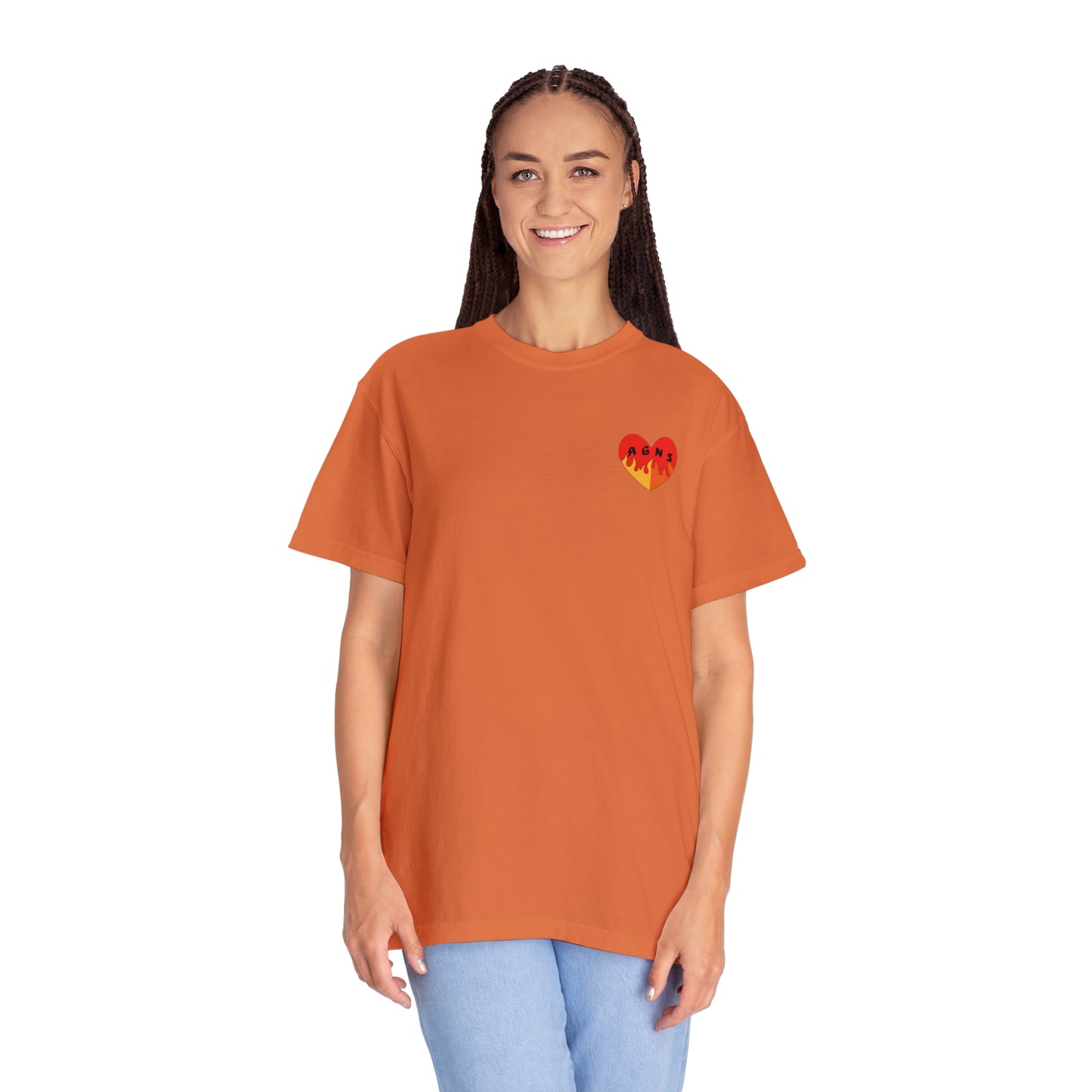 Fire Logo - Unisex Garment-Dyed T-shirt