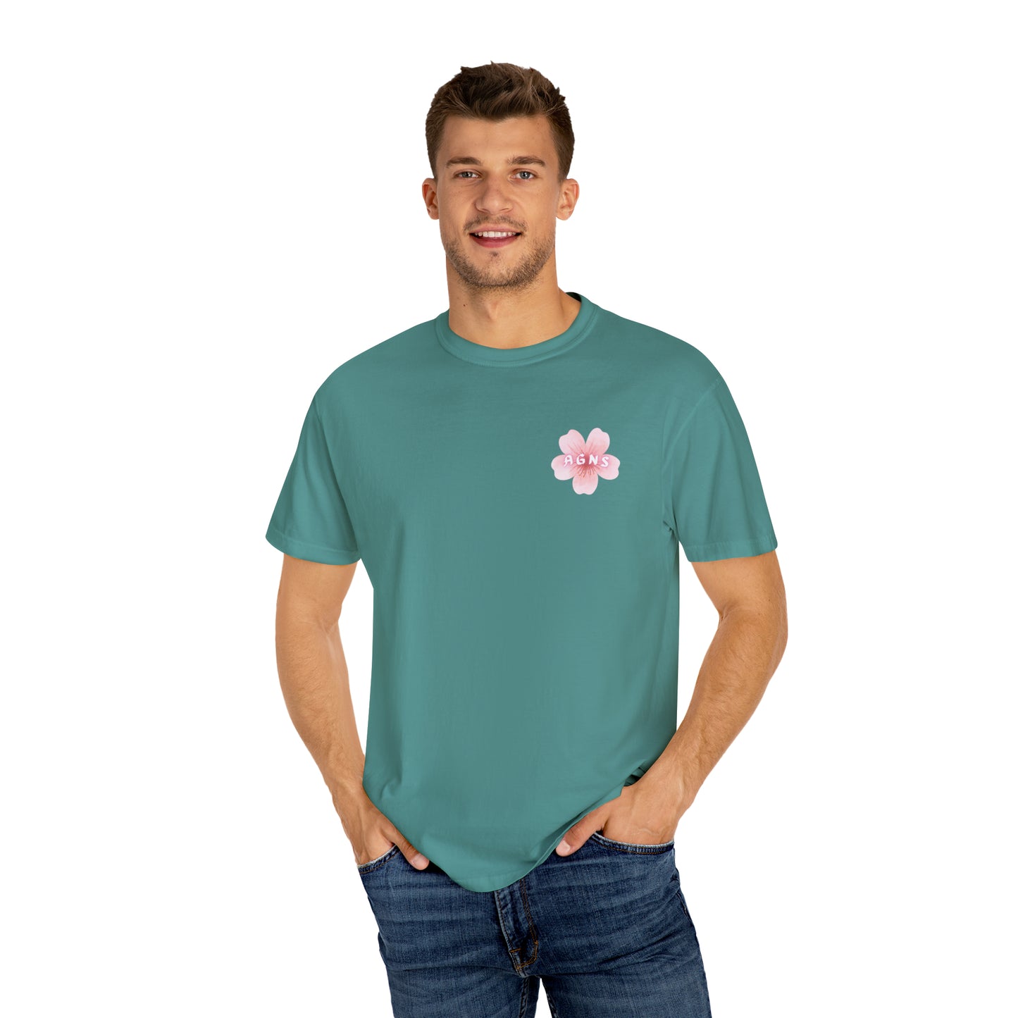 Flower Logo - Unisex Garment-Dyed T-shirt