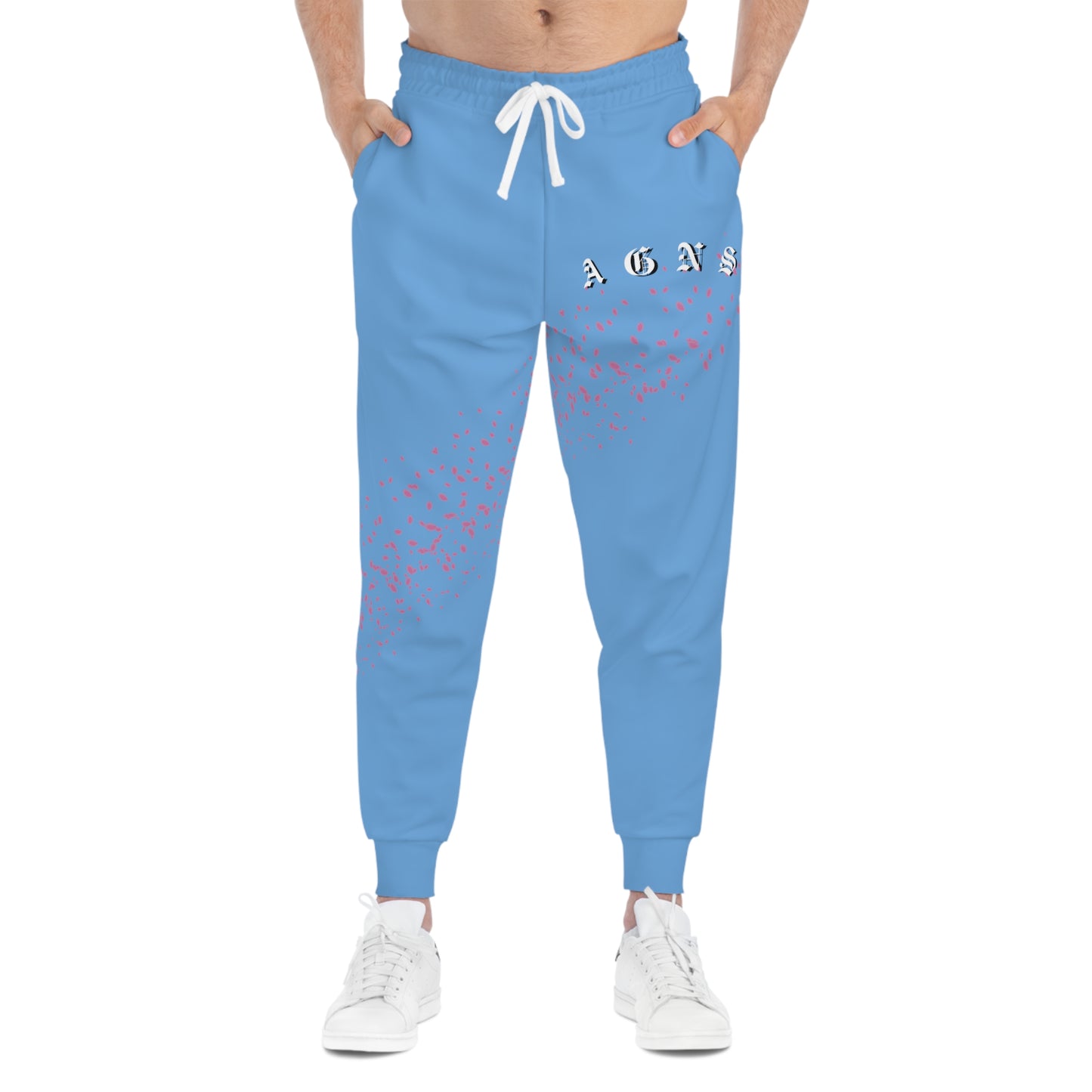 Sakura Pedals Logo (Light Blue) - Athletic Joggers