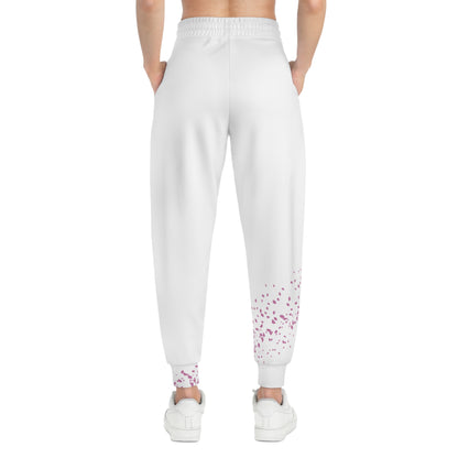 Sakura Pedals Logo (White) - Athletic Joggers