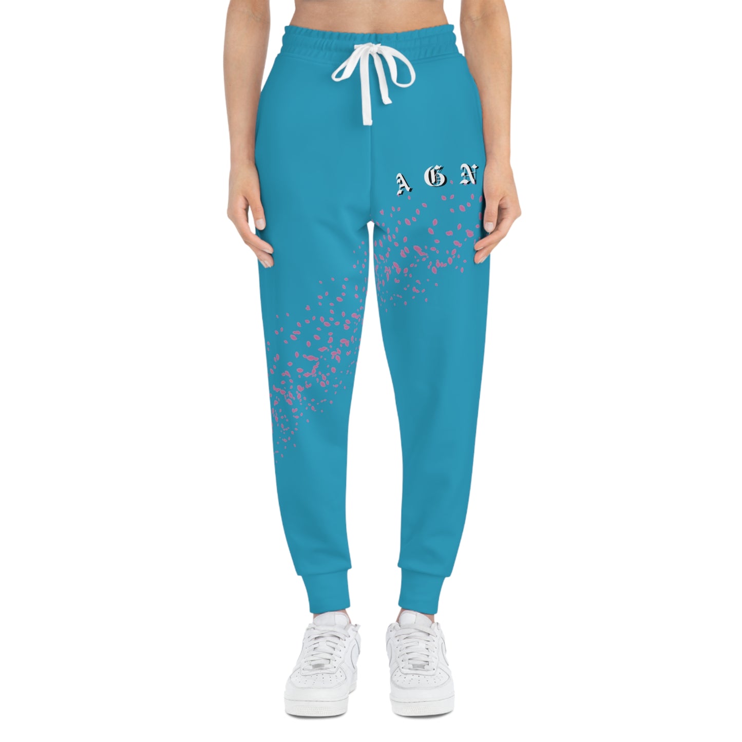 Sakura Pedals Logo (Turquoise) - Athletic Joggers