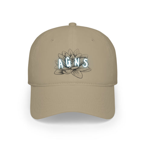 Lotus Flower Logo Blue - Low Profile Baseball Cap