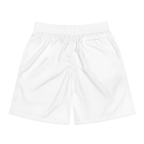 Halloween Logo (White) - Men's Jogger Shorts