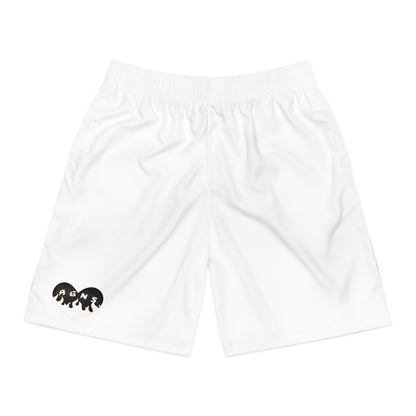 Halloween Logo (White) - Men's Jogger Shorts