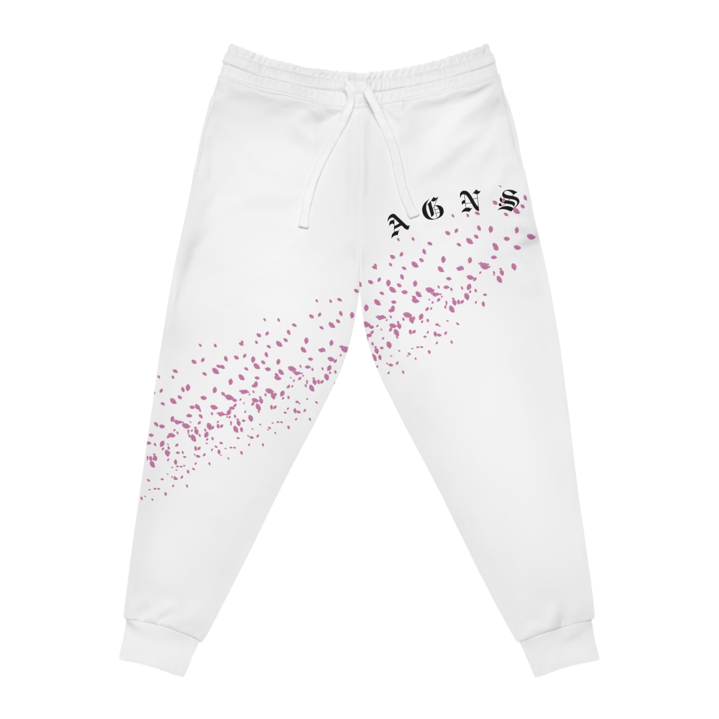 Sakura Pedals Logo (White) - Athletic Joggers