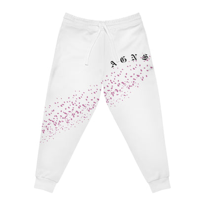 Sakura Pedals Logo (White) - Athletic Joggers