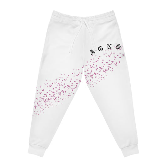 Sakura Pedals Logo (White) - Athletic Joggers