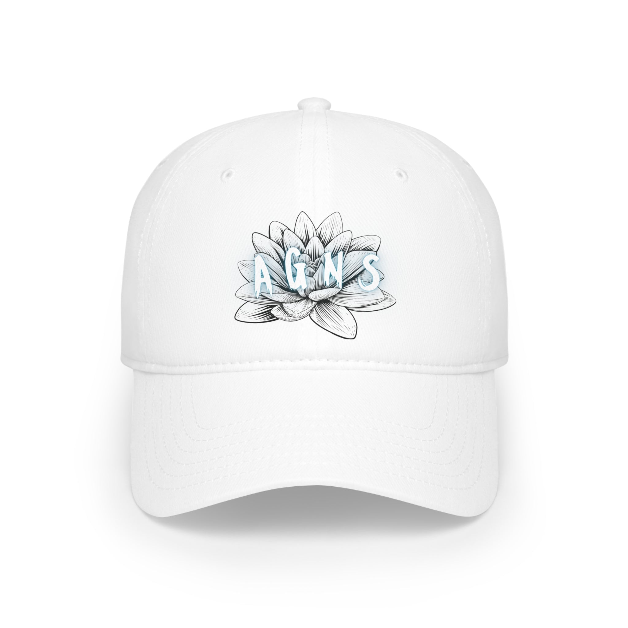 Lotus Flower Logo Blue - Low Profile Baseball Cap