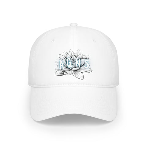 Lotus Flower Logo Blue - Low Profile Baseball Cap