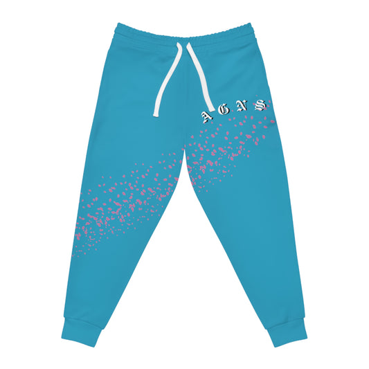 Sakura Pedals Logo (Turquoise) - Athletic Joggers