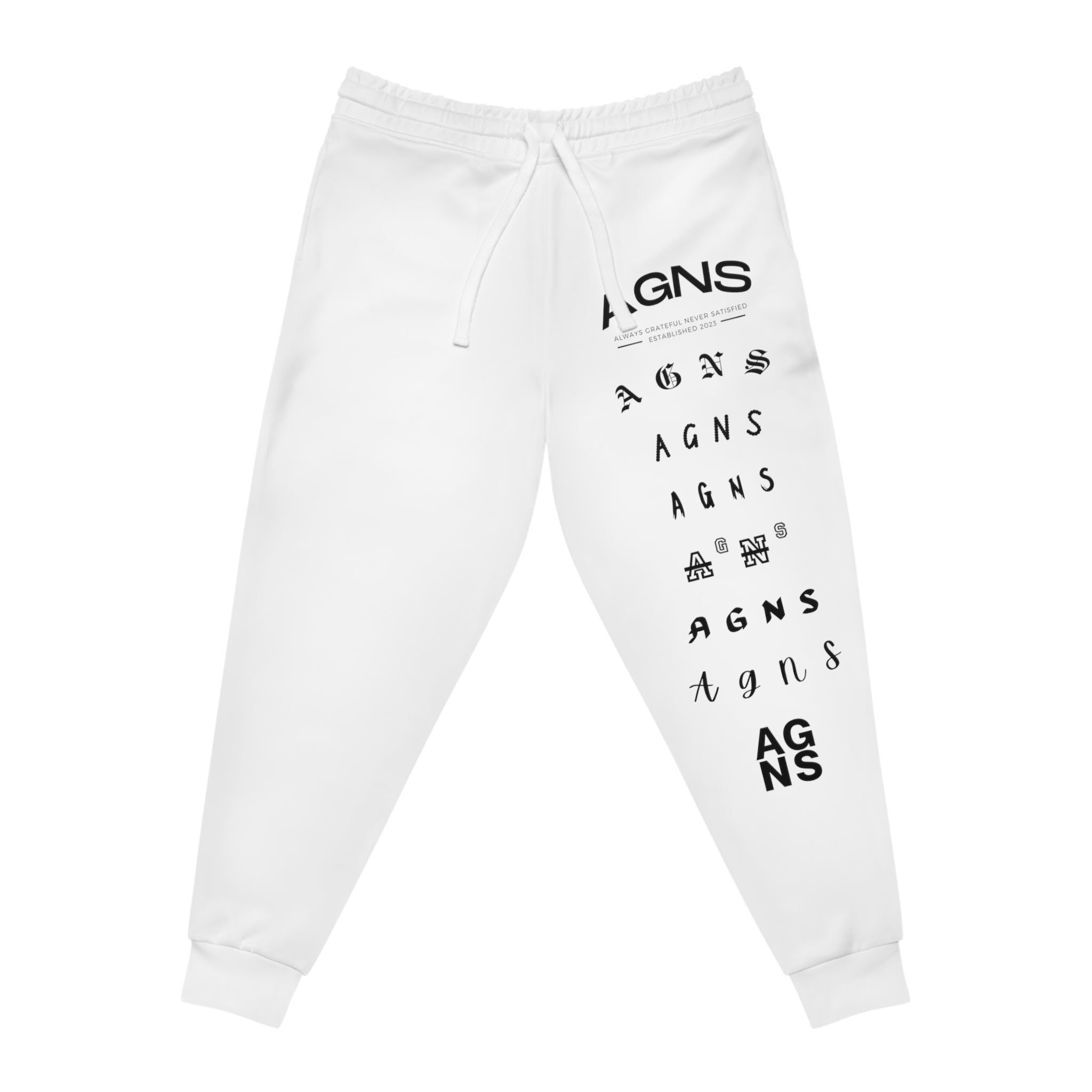 Unreleased Logos (white) - Athletic Joggers