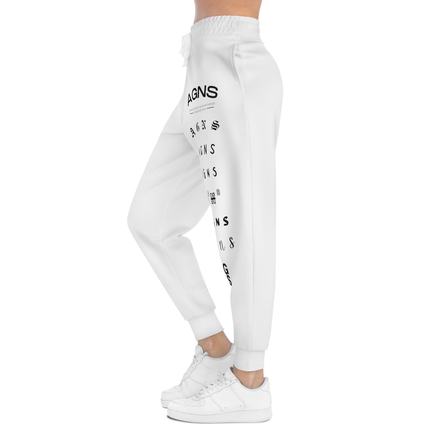 Unreleased Logos (white) - Athletic Joggers