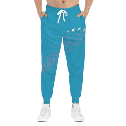 Sakura Pedals Logo (Turquoise) - Athletic Joggers