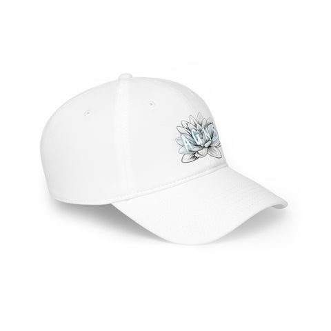 Lotus Flower Logo Blue - Low Profile Baseball Cap