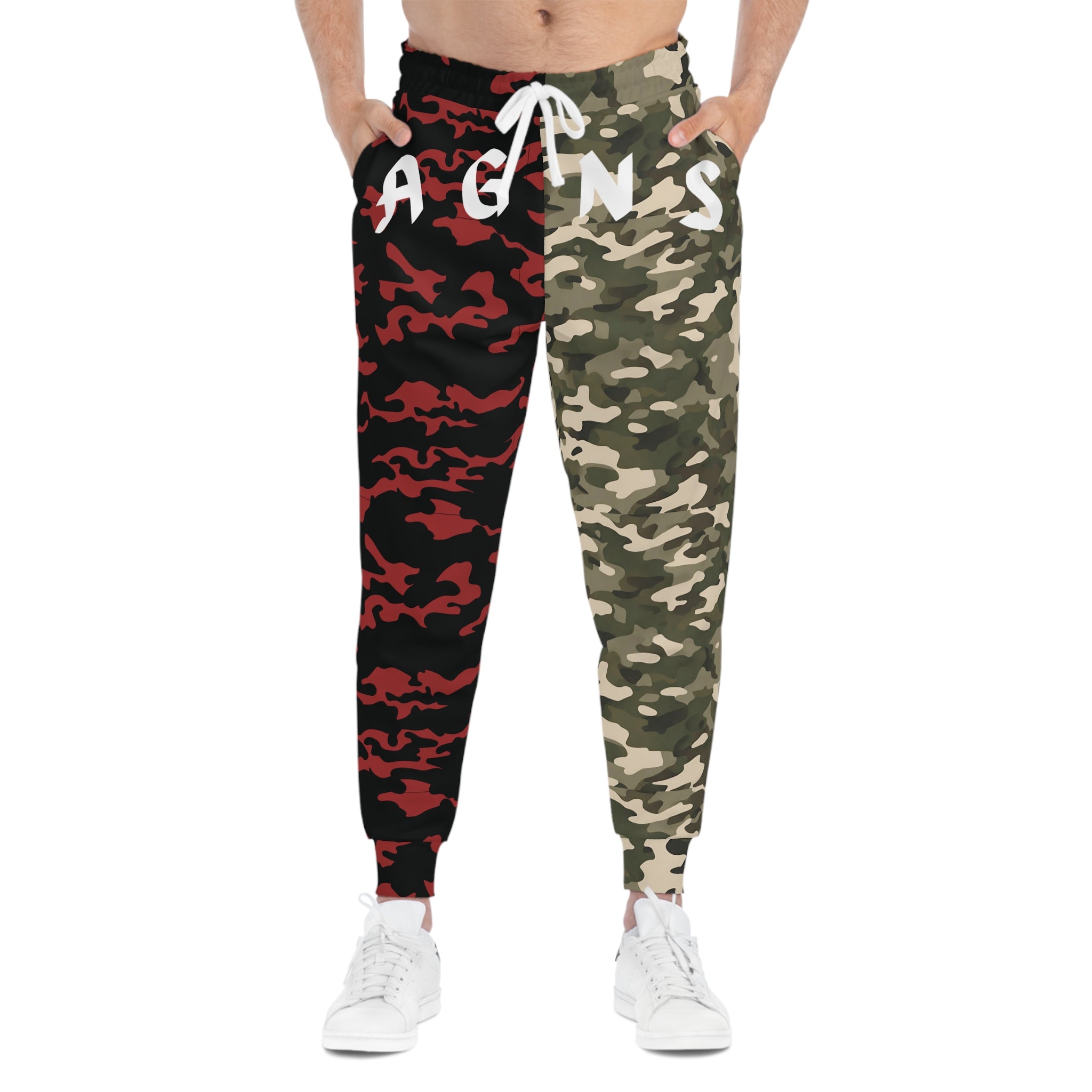 mixed camo pants - Athletic Joggers (AOP)