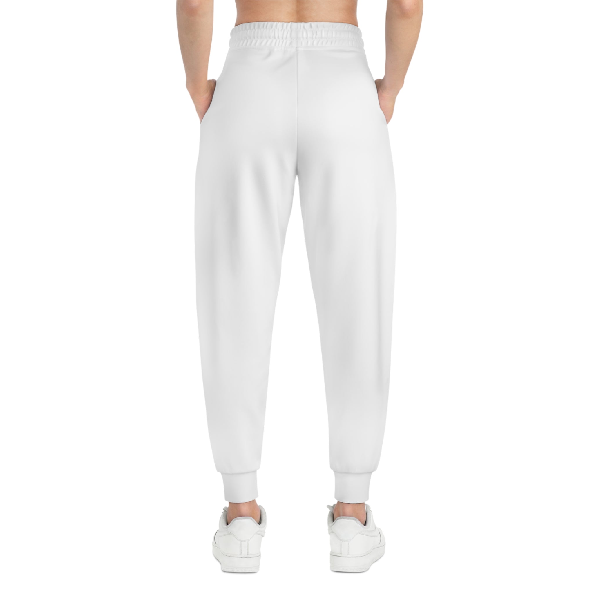 Set Your Heart Ablaze (White) - Athletic Joggers