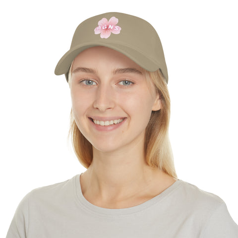 Sakura Flower Logo - Low Profile Baseball Cap