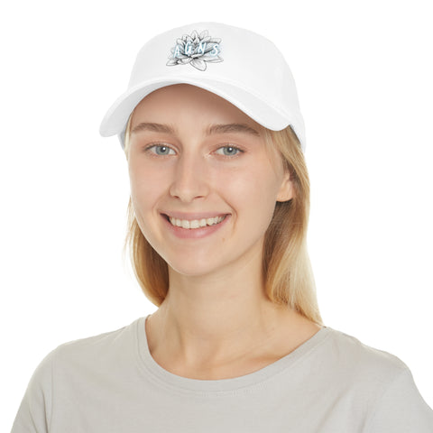 Lotus Flower Logo Blue - Low Profile Baseball Cap