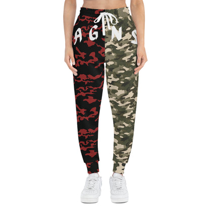 mixed camo pants - Athletic Joggers (AOP)