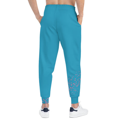 Sakura Pedals Logo (Turquoise) - Athletic Joggers