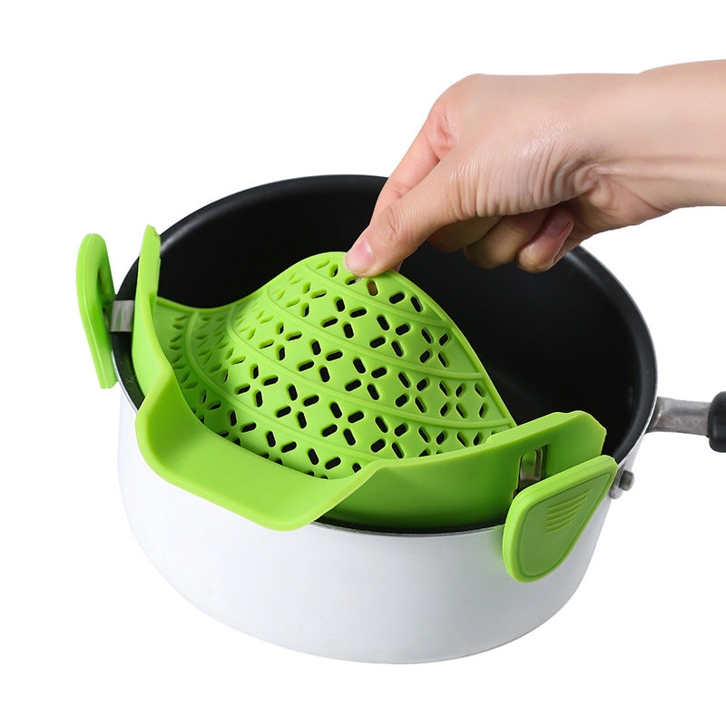 kitchen drainer silicone pot side vegetable