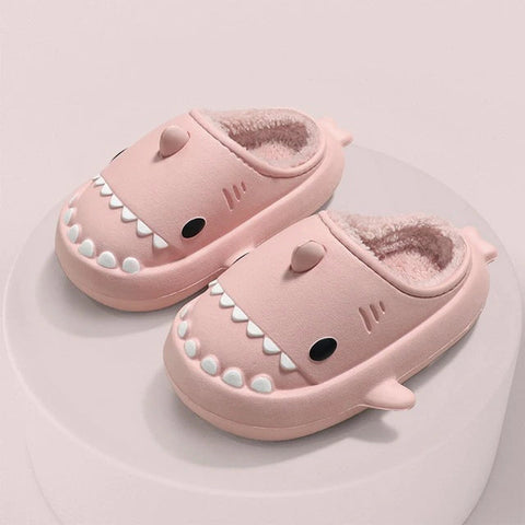 Fluffy shark slides for Winter